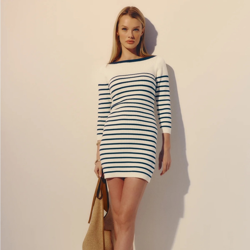 Reformation Ines Ribbed Sweater Dress - Picture 3 of 8